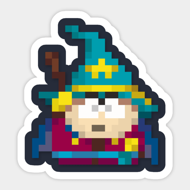 Eric Cartman low-res pixelart Sticker by JinnPixel